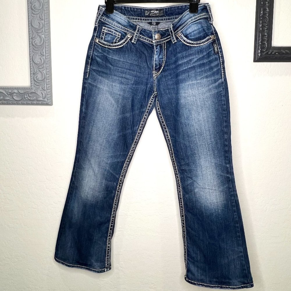 Women's Silver Jeans Co. Suki Flap - Bootcut - Dark Indigo Wash W29 / L32